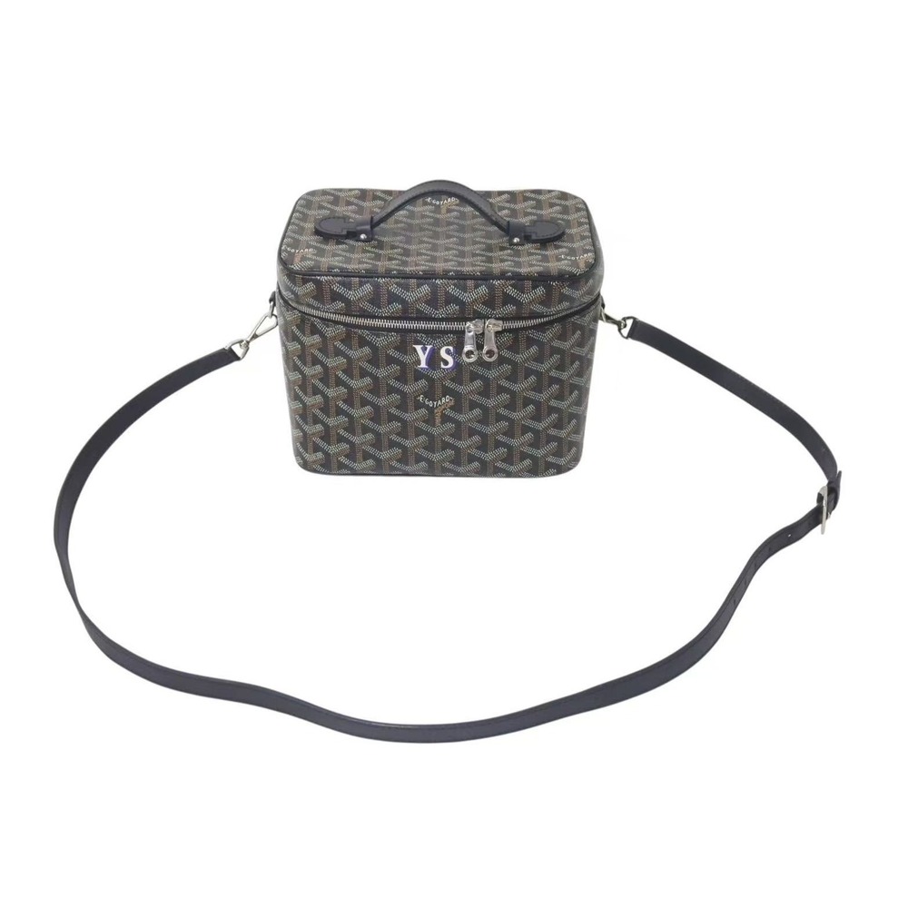 Goyard Art Vanity Handbag Case Marcaju Muse Black